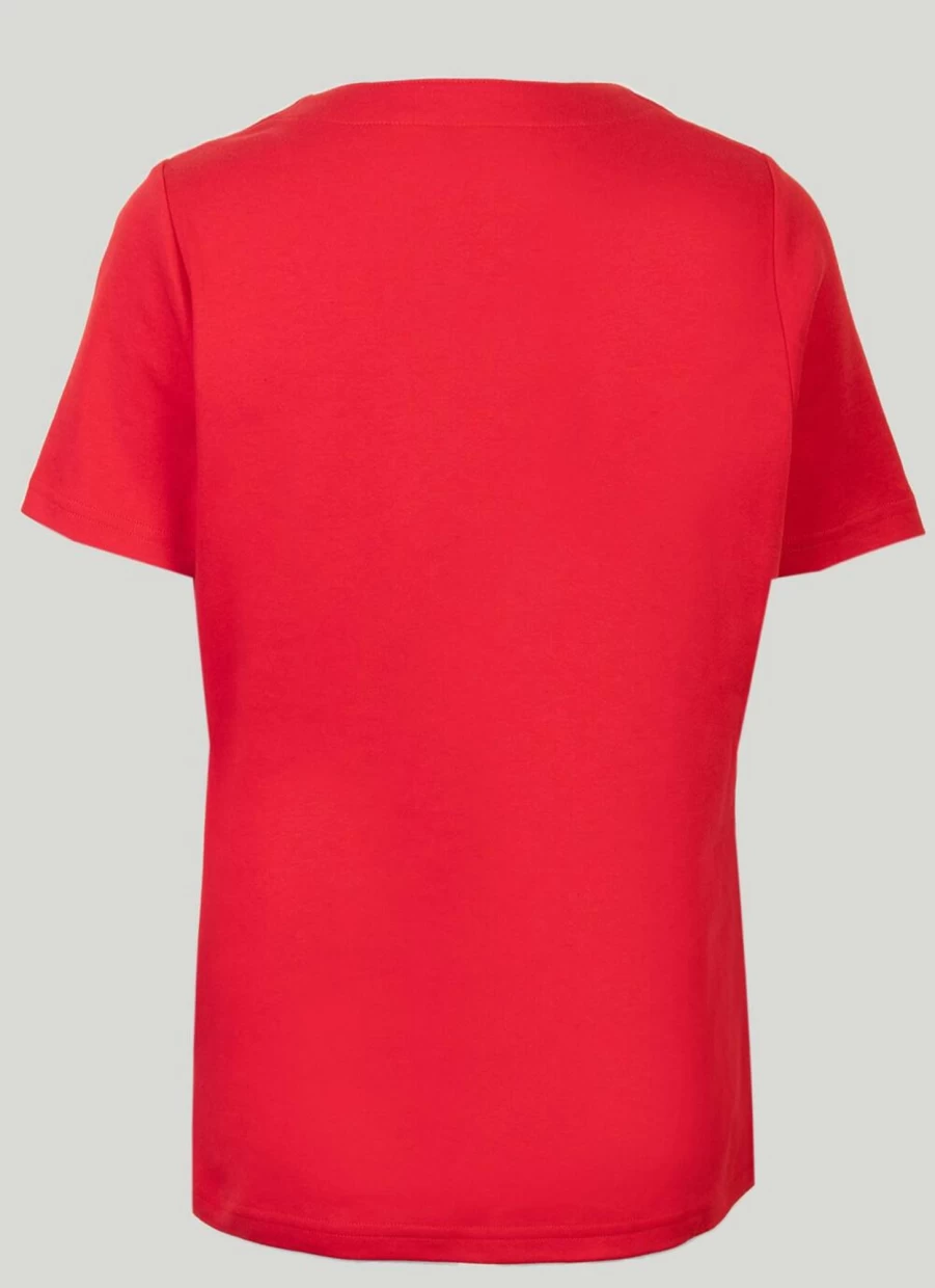 Isle Women's Notch Neck T-Shirt - Stylish Casual Top for Everyday Wear