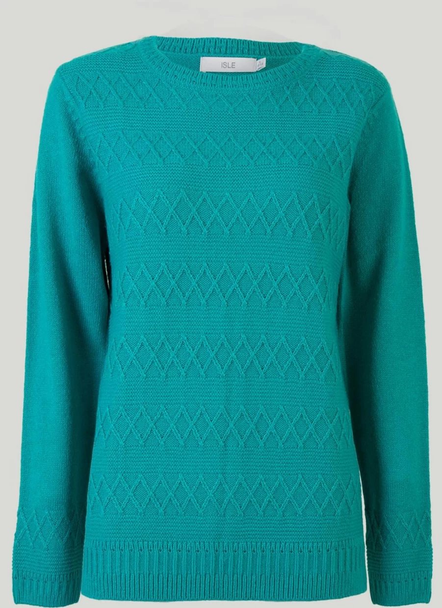 Isle Women's Crew Neck Jumper - Soft Knit Sweater for Comfort & Style