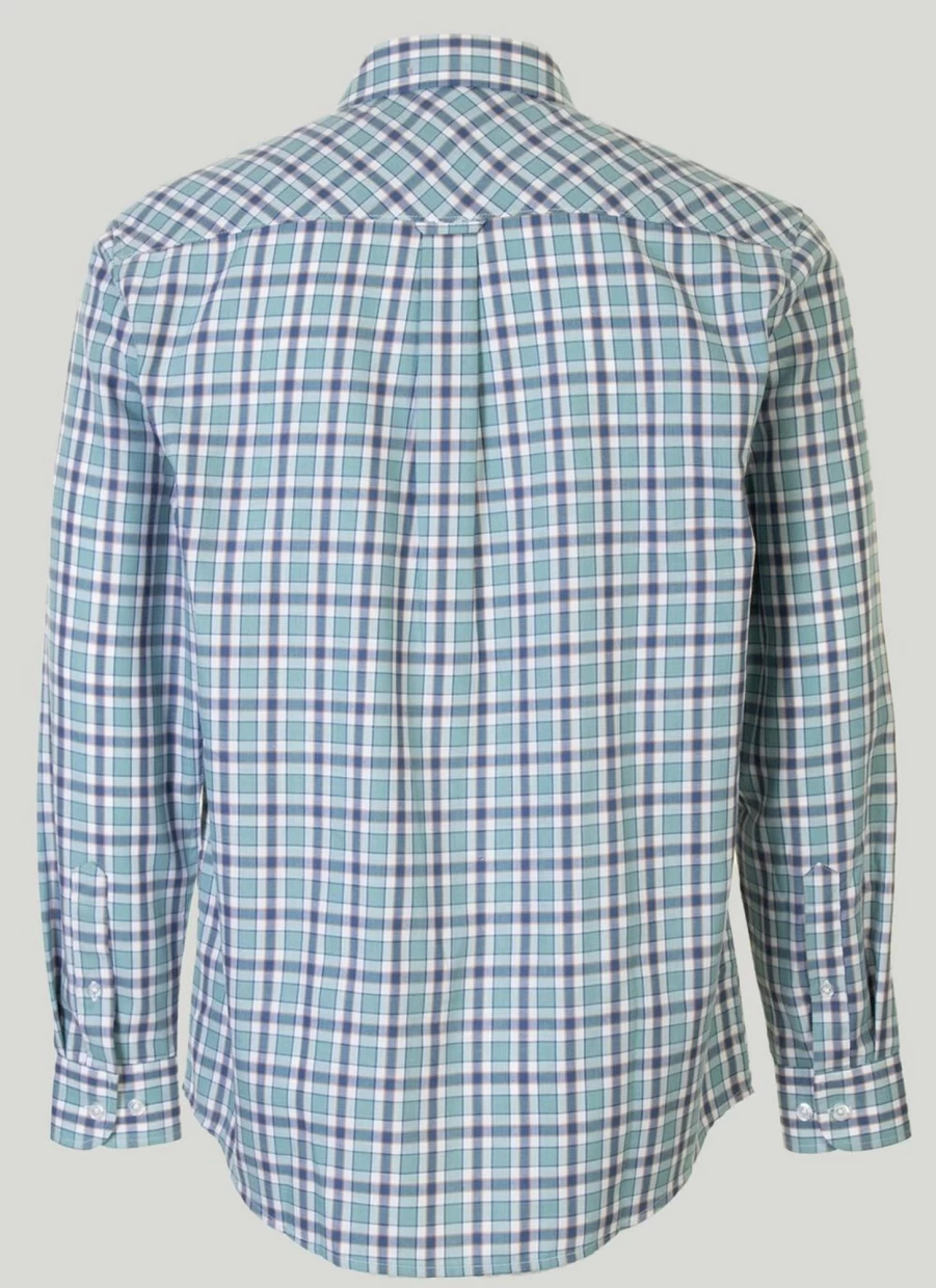 James Pringle Men's Classic Long Sleeve Check Shirt - Premium Tartan Plaid Button Down