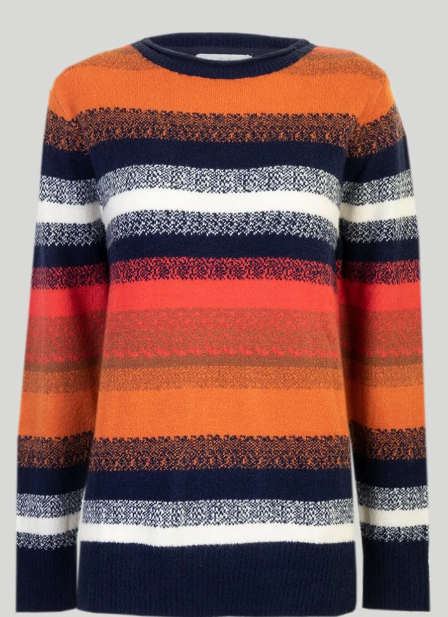 Isle Women's Stripe Jumper - Classic Knit Sweater for Stylish Comfort