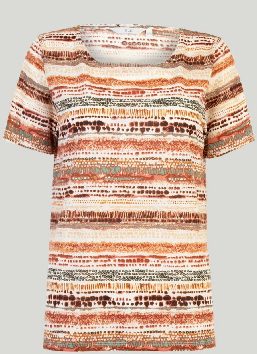 Isle Women's Graphic Print T-Shirt - Stylish Casual Tee for Everyday Wear