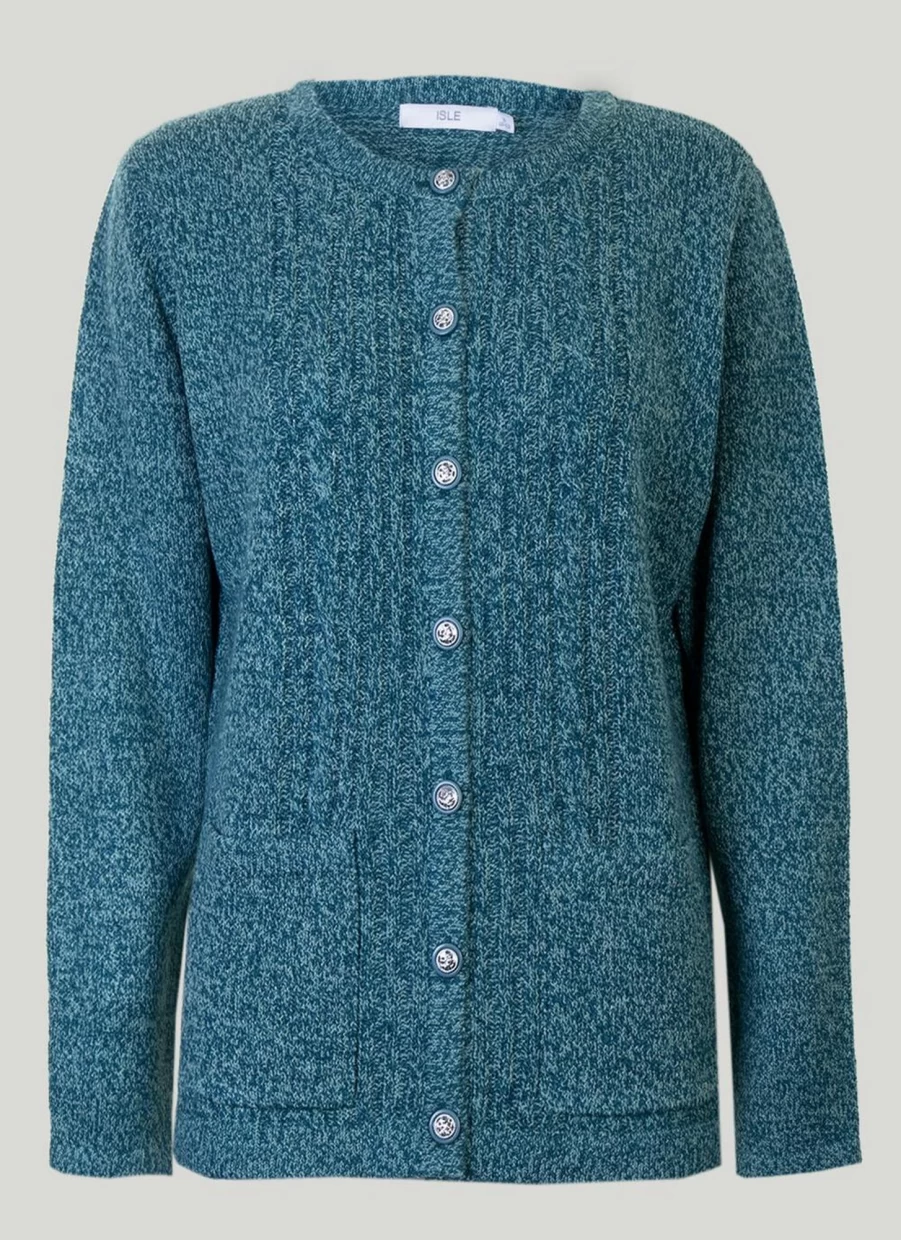 Honor Millburn Women's Crew Neck Cardigan - Soft Knit Sweater for Women