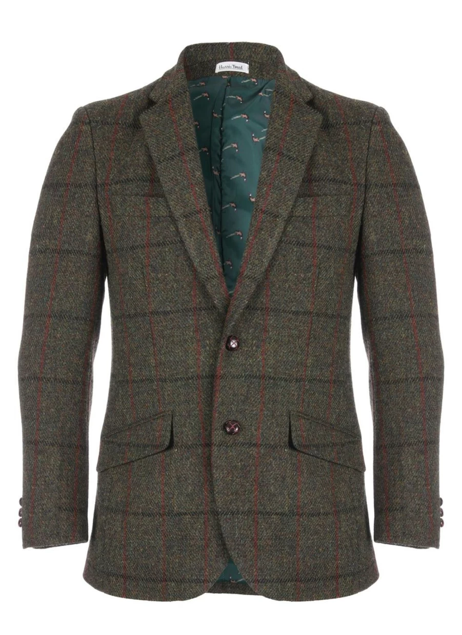 Harris Tweed Gigha Jacket for Men - Classic Wool Blazer by Harris Tweed
