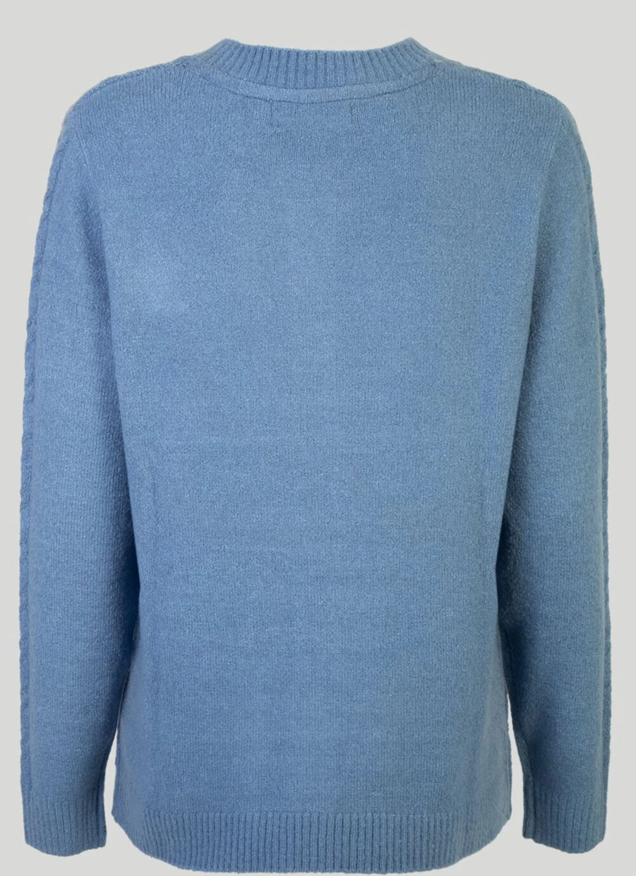 Honor Millburn Women's Cable Knit Cardigan - Soft Chunky Sweater for Cozy Outfits