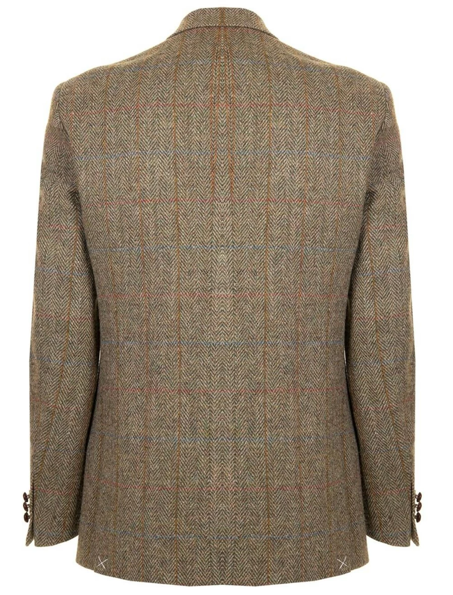 Harris Tweed Men's Uist Jacket - Classic Regular Fit Outerwear for Men