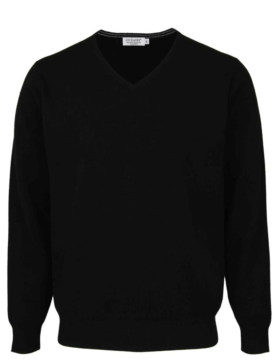 Lochmere Men's Premium Cashmere V-Neck Sweater – Soft Luxury Knitwear