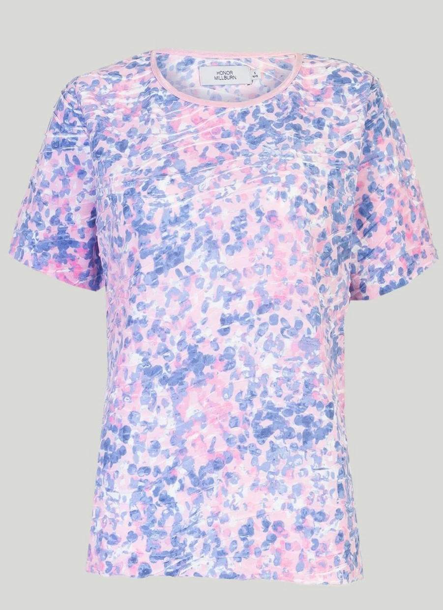 Honor Millburn Women's Printed Wave Graphic T-Shirt - Stylish Casual Tee