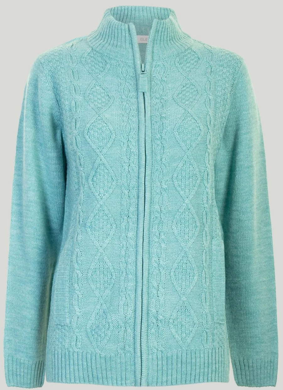 "Isle Women's Zip-Up Cardigan Stylish Knit Sweater Lightweight Comfortable"
