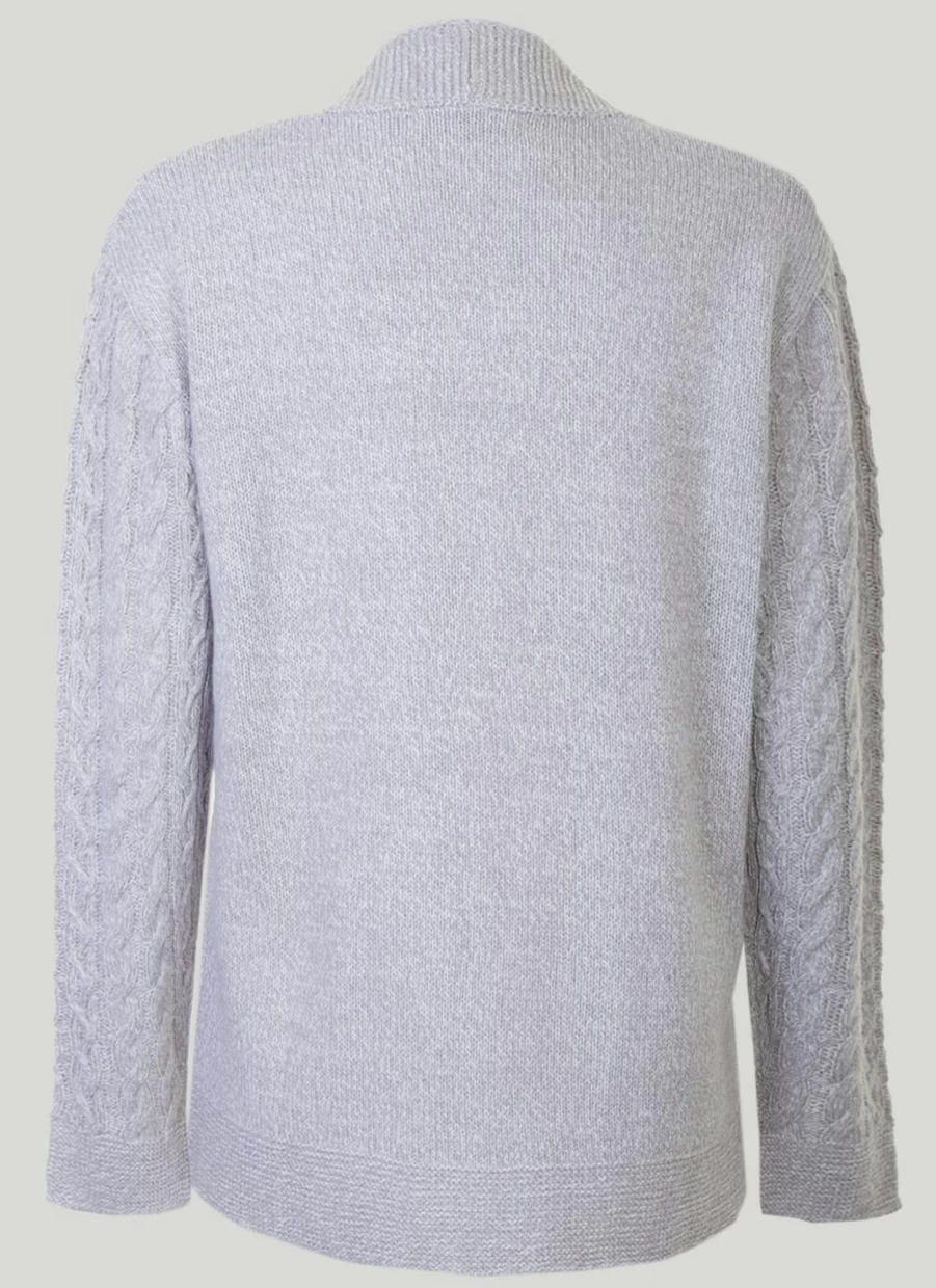 "Isle Women's Edge To Edge Cardigan - Soft Knit Button-Up Sweater"