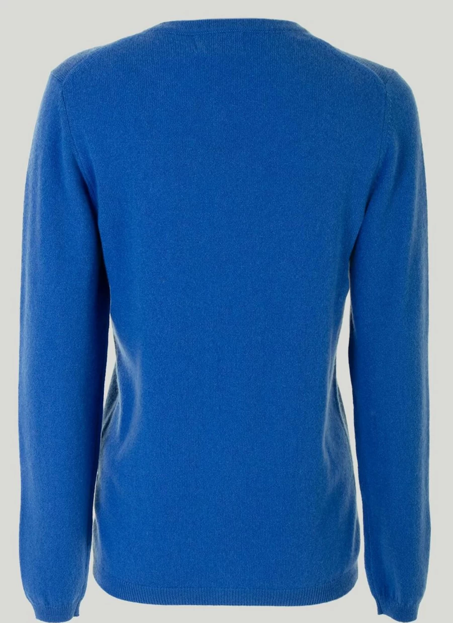 Gleneagles Women's Cashmere Crew Neck Sweater Soft Luxury Knitwear