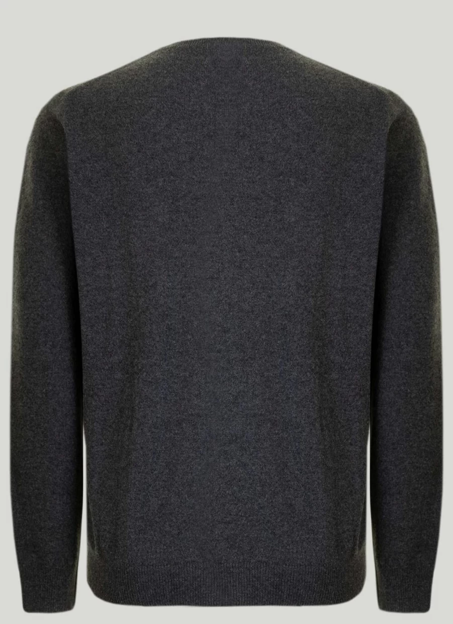 Gleneagles Men's Premium Cashmere V-Neck Sweater – Soft Luxury Knitwear for Gentlemen