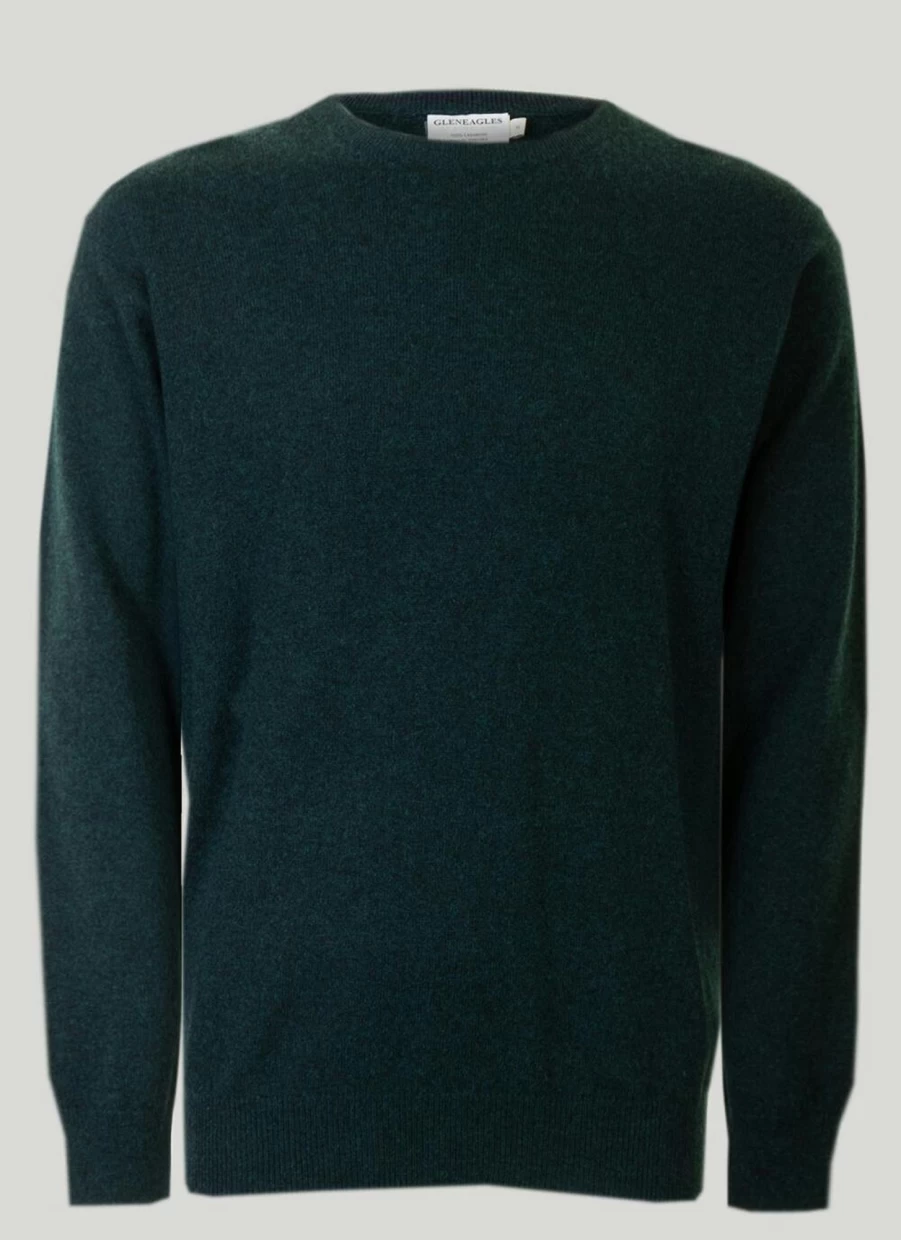 Gleneagles Men's Cashmere Crew Neck Sweater – Soft Luxury Knitwear for Gentlemen