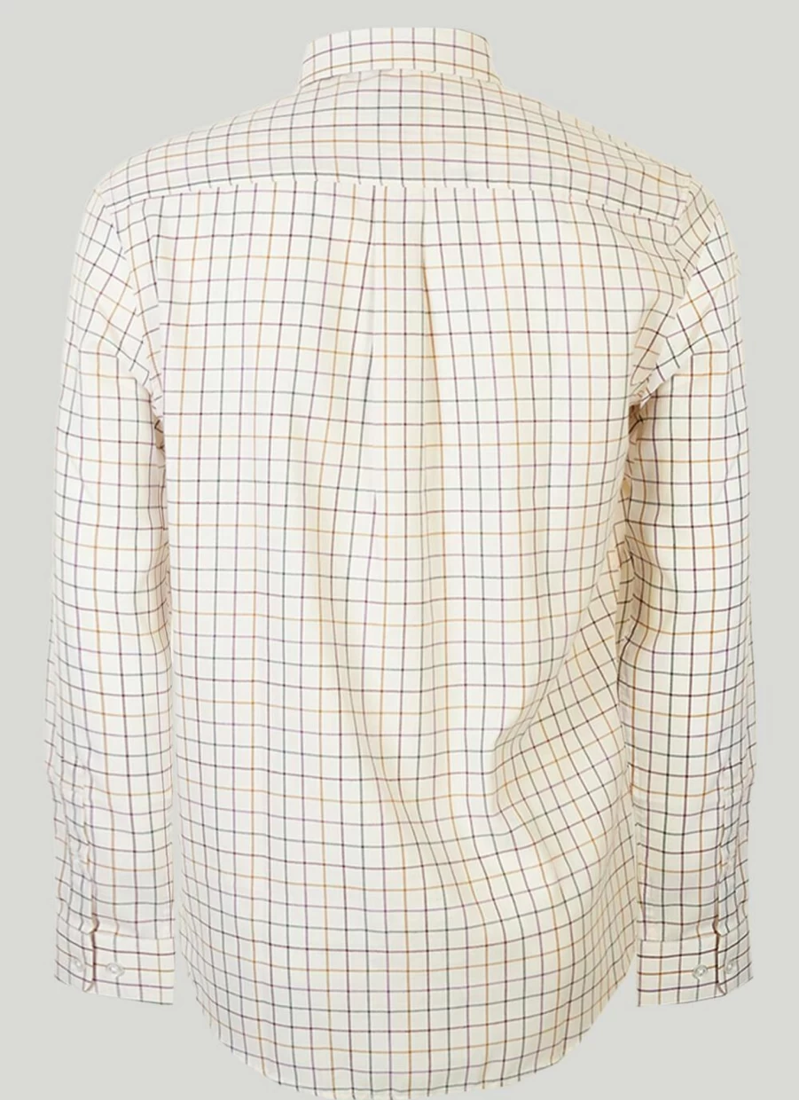 James Pringle Men's Classic Long Sleeve Checkered Shirt - Premium Tartan Plaid Button-Up for Casual & Formal Wear