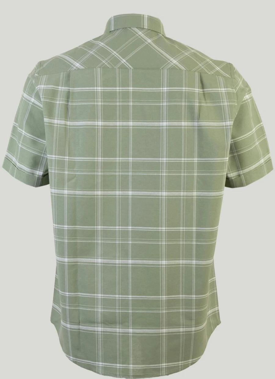 James Pringle Men's Classic Short Sleeve Check Shirt - Casual Plaid Button-Up for Men