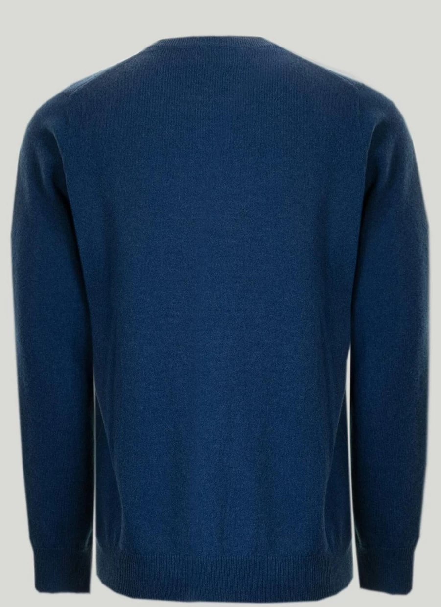 Gleneagles Men's Cashmere Crew Neck Sweater – Soft Luxury Knitwear for Winter