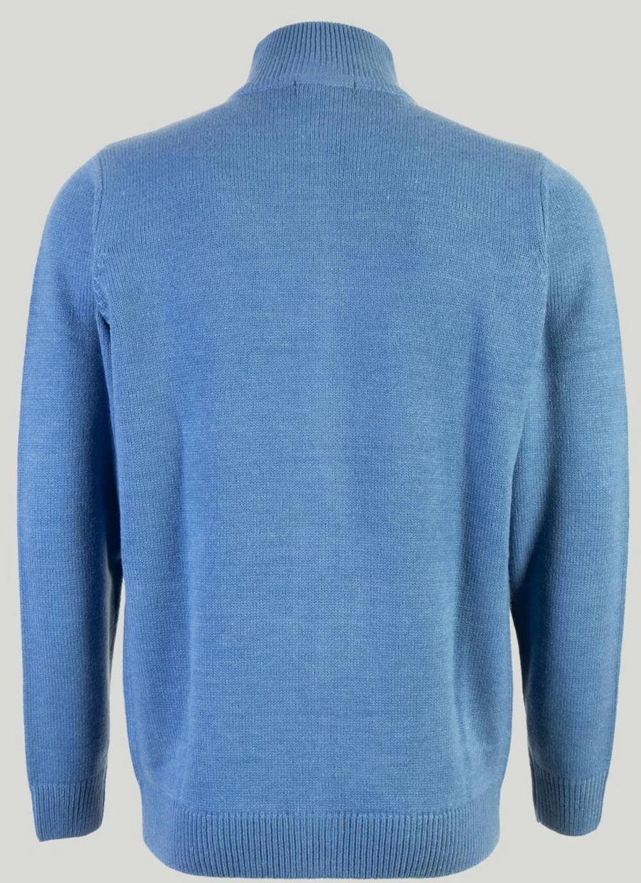 James Pringle Men's Zip Thru Cardigan - Lightweight Knit Sweater with Full Zip Front