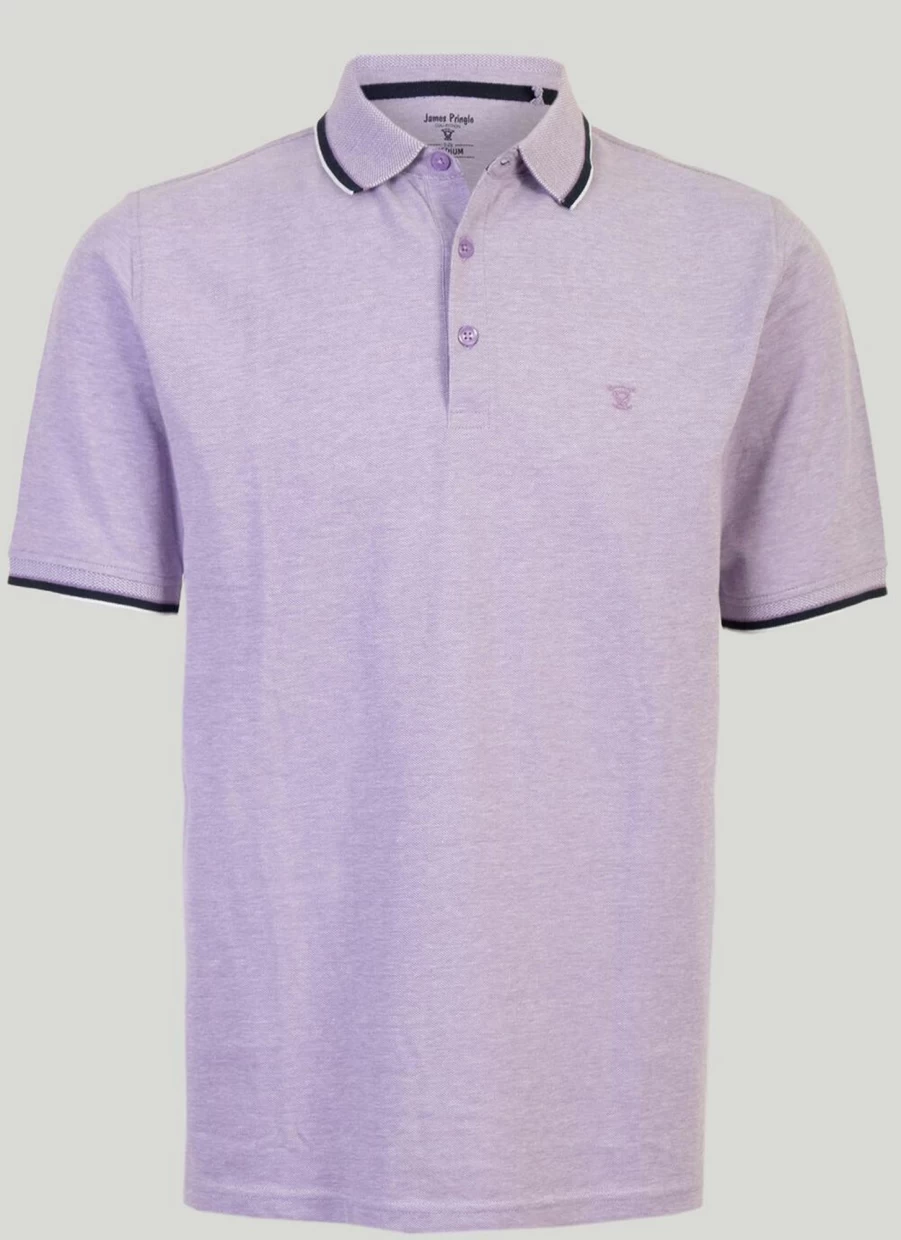 James Pringle Men's Classic Cotton Polo Shirt - Breathable & Comfortable Casual Top