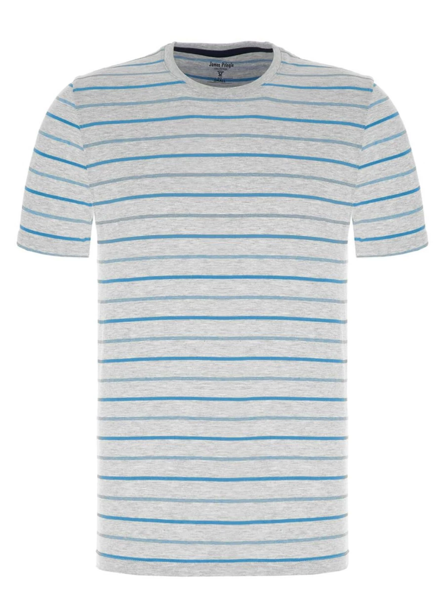 James Pringle Men's Mid Crew Neck T-Shirt - Classic Cotton Tee for Casual Wear