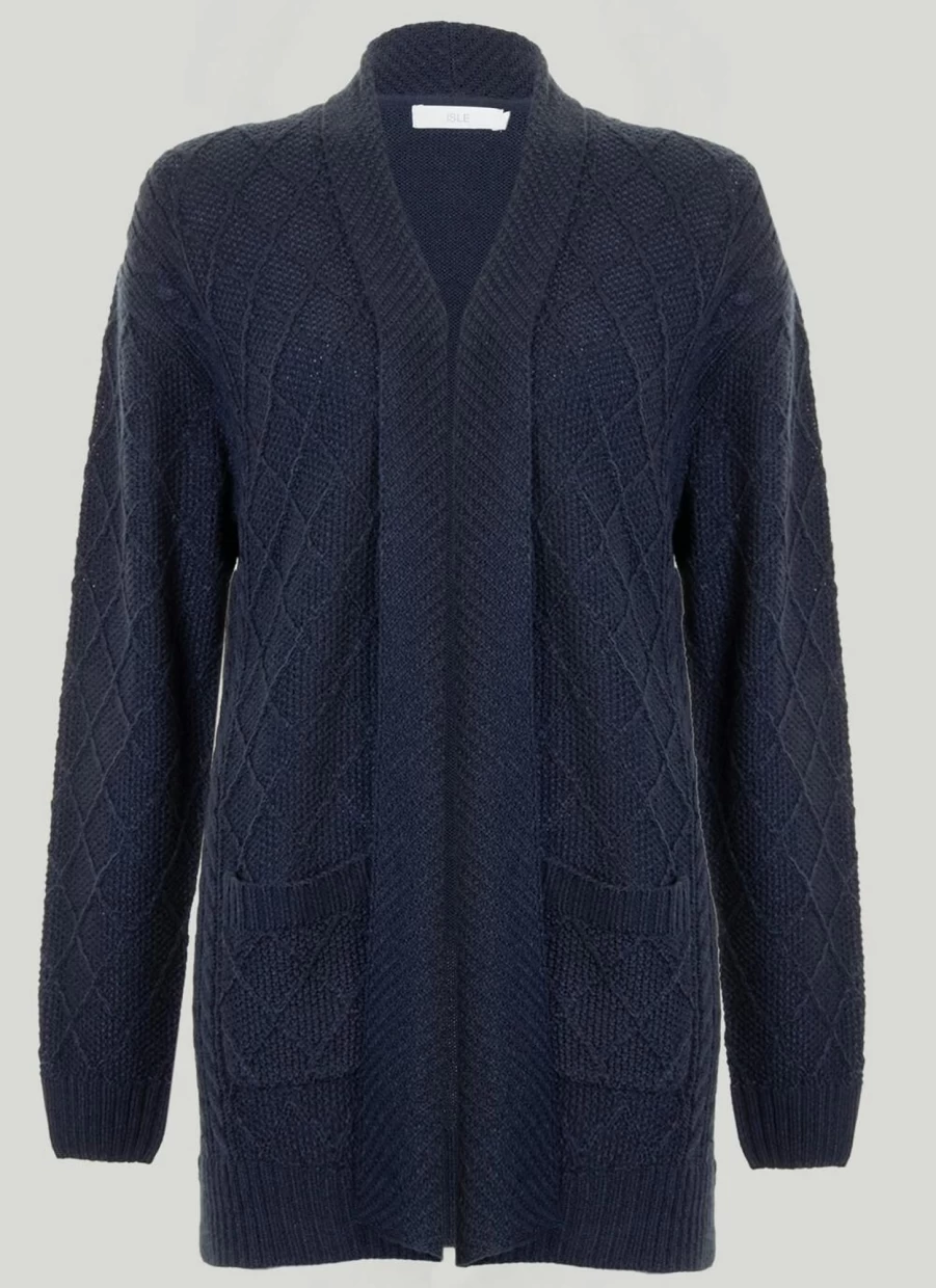 "Isle Women's Edge To Edge Cardigan - Soft Knit Sweater for Stylish Layering"