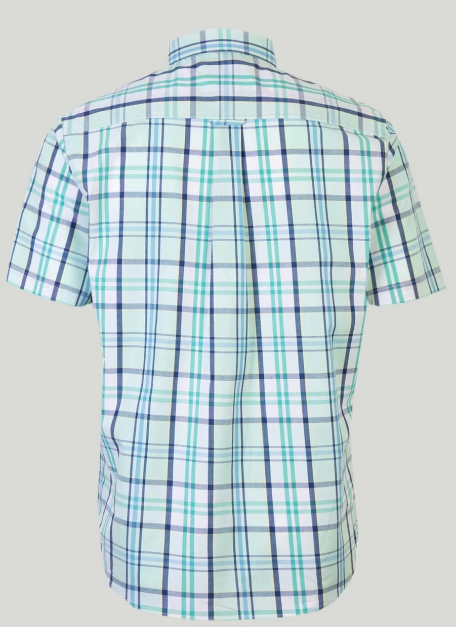 James Pringle Men's Napped Cotton Check Shirt - Soft Plaid Casual Button-Up
