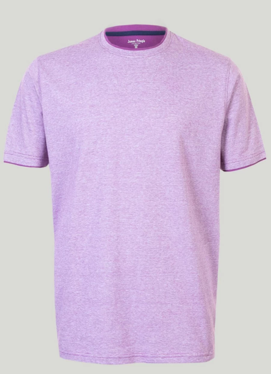 James Pringle Men's Classic Crew Neck T-Shirt - Comfortable Cotton Casual Tee