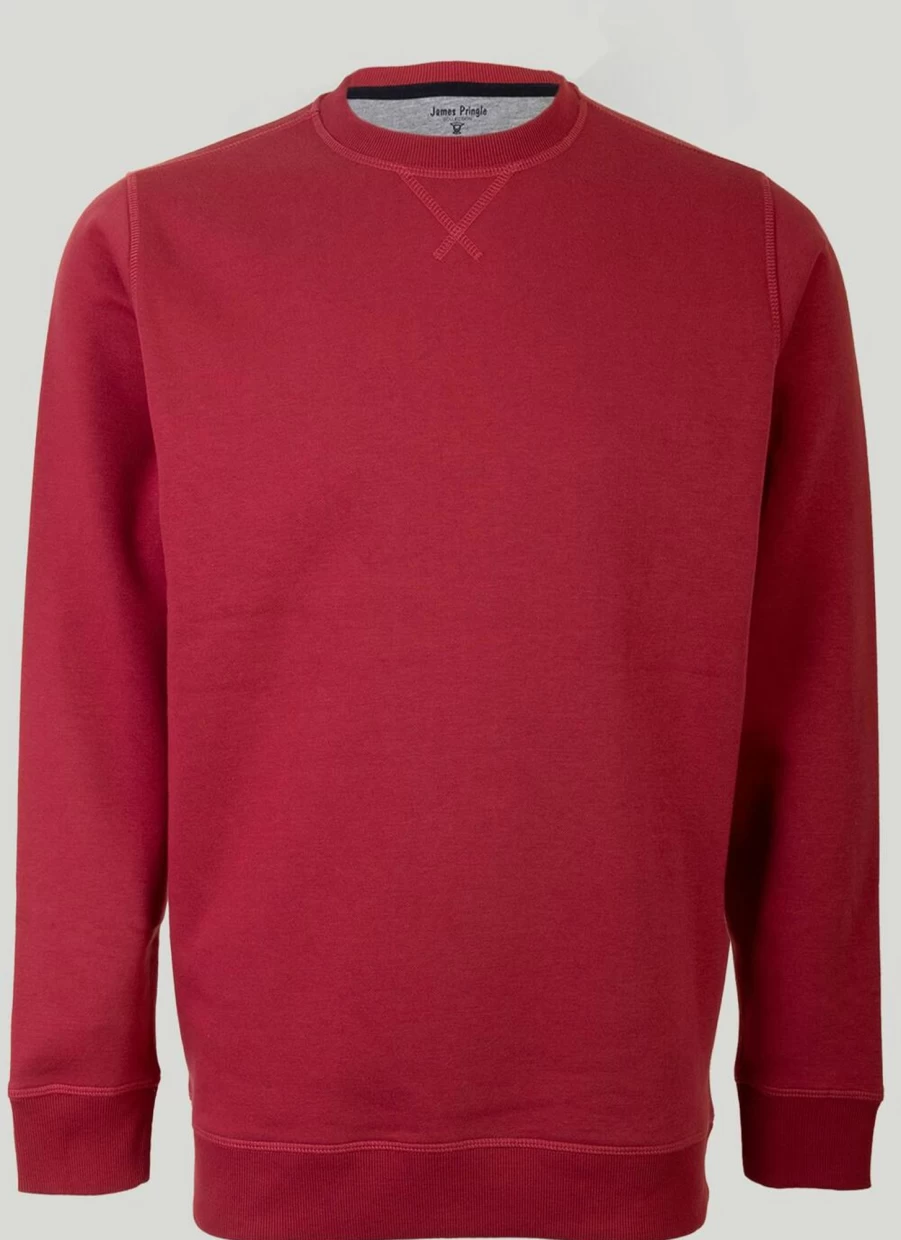 James Pringle Men's Classic Crew Neck Sweatshirt - Comfortable Cotton Blend Pullover