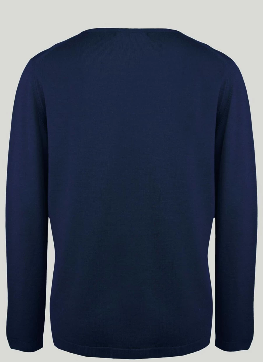 Isle Women's Merino Wool Crew Neck Jumper - Soft & Warm Knit Sweater