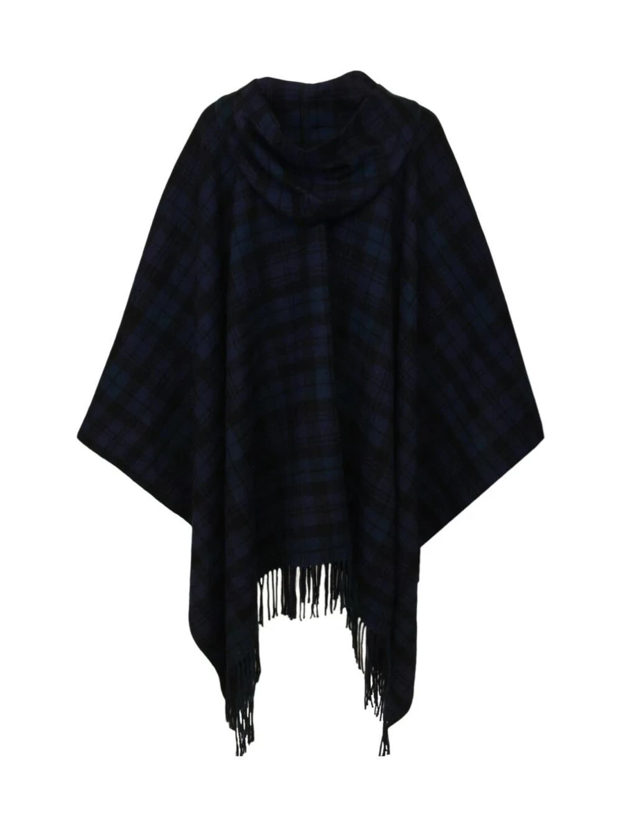Isle Women's Hooded Check Wrap Coat - Stylish Plaid Overshirt for Women