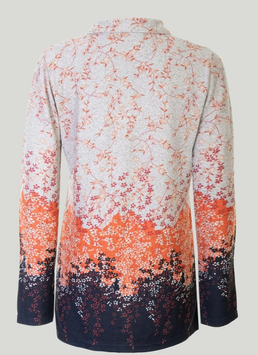 "Isle Women's Stylish Border Printed Shirt - Trendy Casual Top"