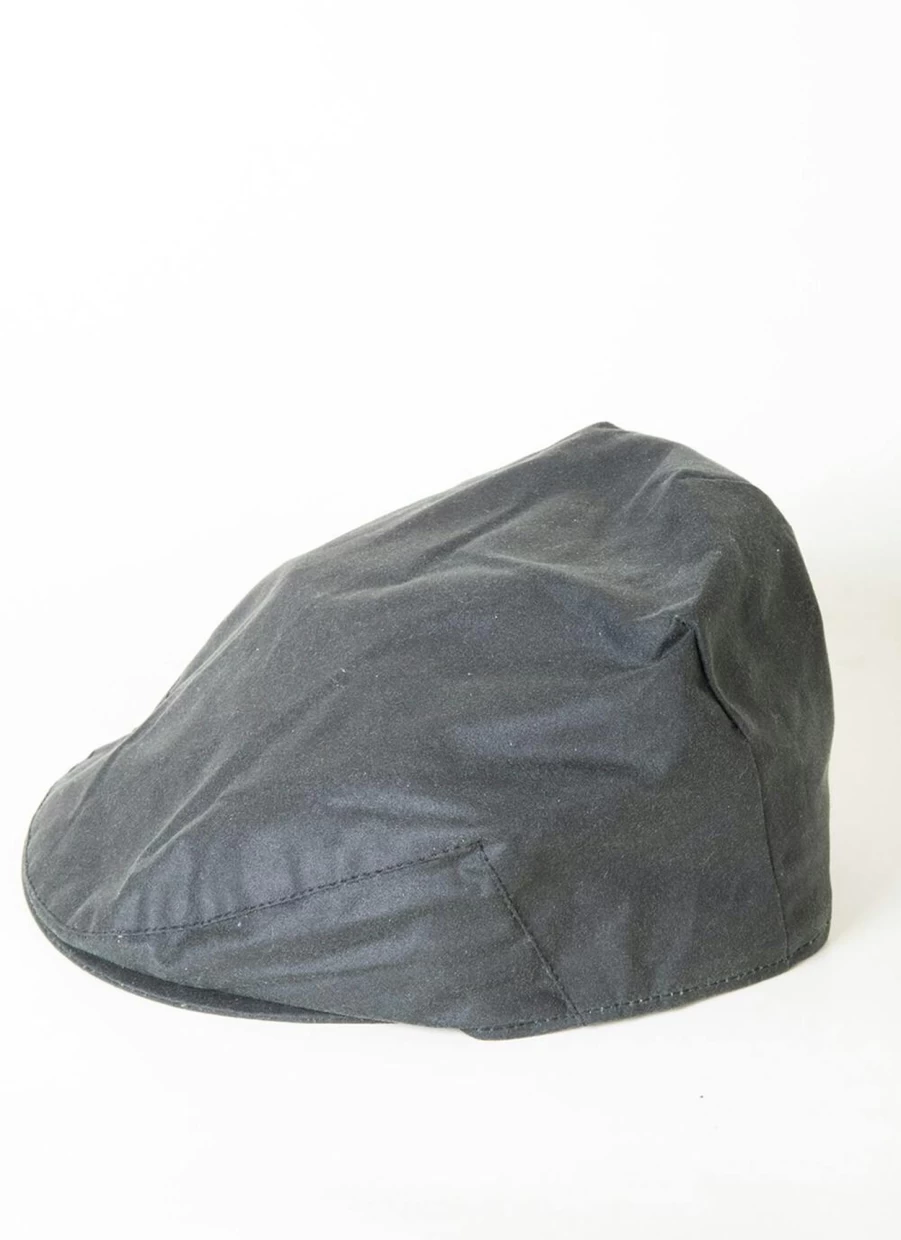 PG Field Men's Green Wax Cotton Flat Cap – Classic Outdoor Style