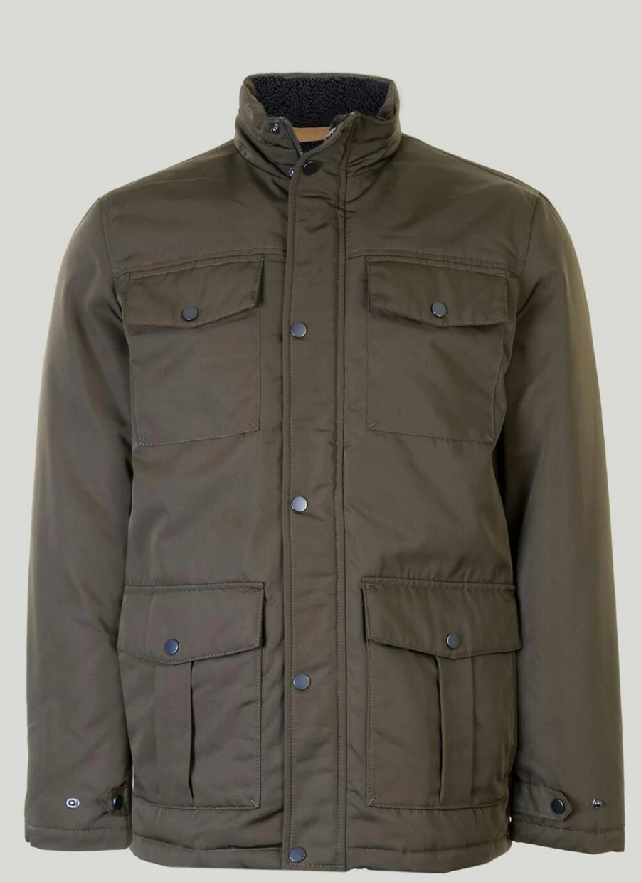 PG Field Men's Short Padded Coat - Lightweight Insulated Winter Jacket for Outdoor Activities