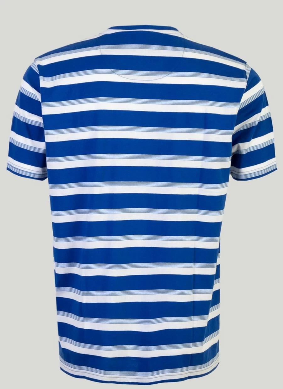 James Pringle Men's Classic Stripe Cotton T-Shirt - Casual Comfort Fit Tee