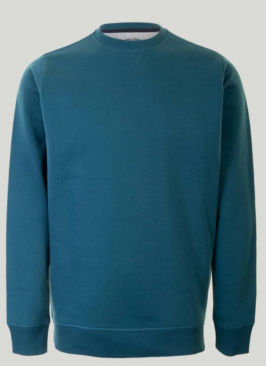 James Pringle Men's Classic Crew Neck Sweatshirt - Comfortable Cotton Blend Pullover