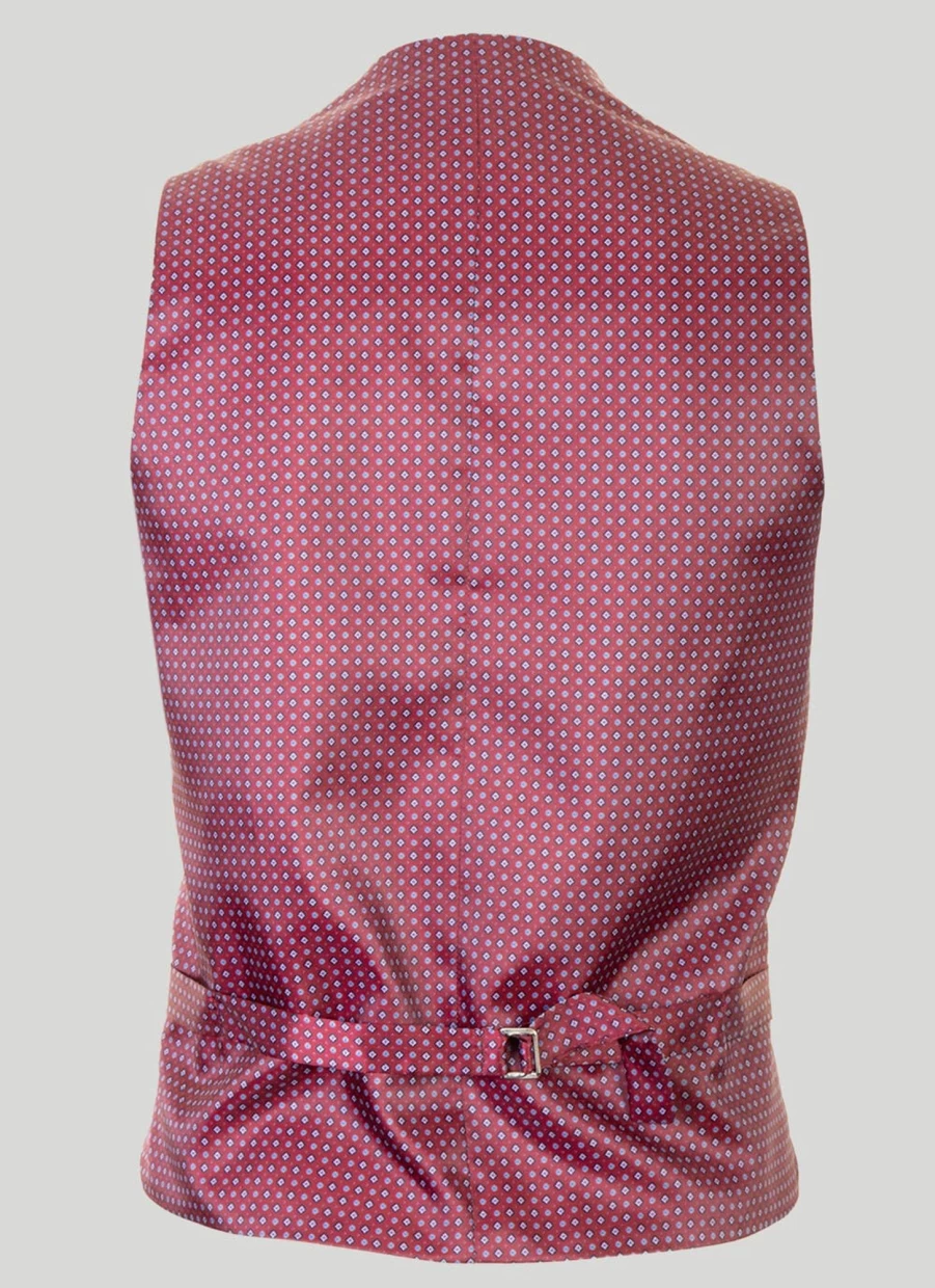 Men's Blue Harris Tweed Skye Waistcoat - Premium Handwoven Vest for Formal Wear