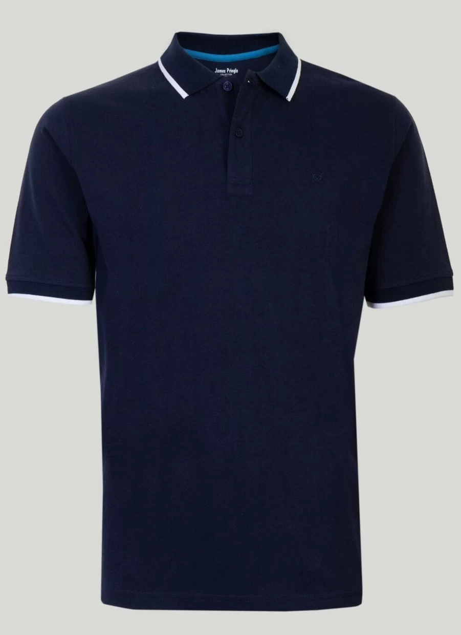 "James Pringle Men's Premium Cotton Polo Shirt – Classic Fit & Comfort"