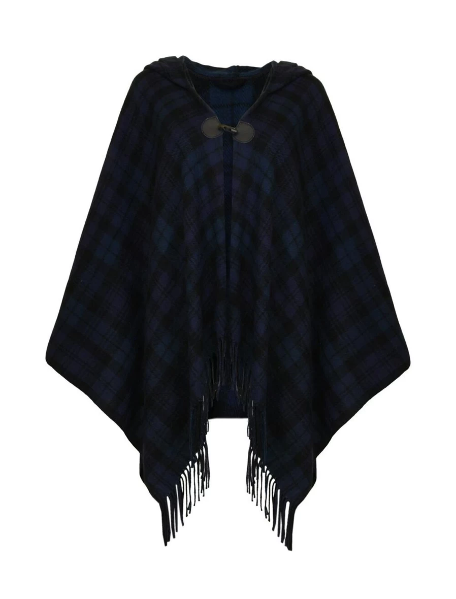 "Isle Hooded Check Wrap Coat - Stylish Plaid Overshirt for Men & Women"