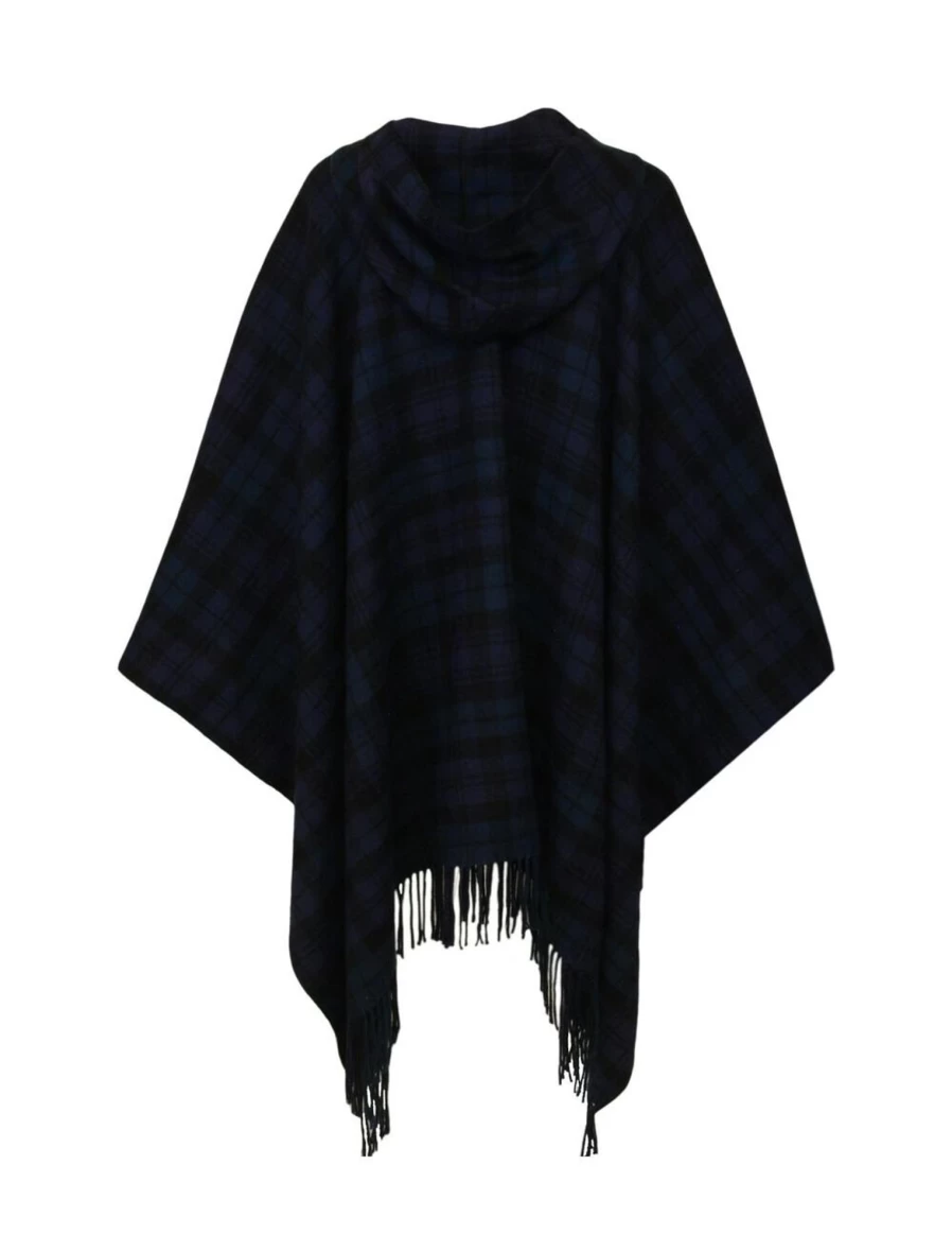 "Isle Hooded Check Wrap Coat - Stylish Plaid Overshirt for Men & Women"