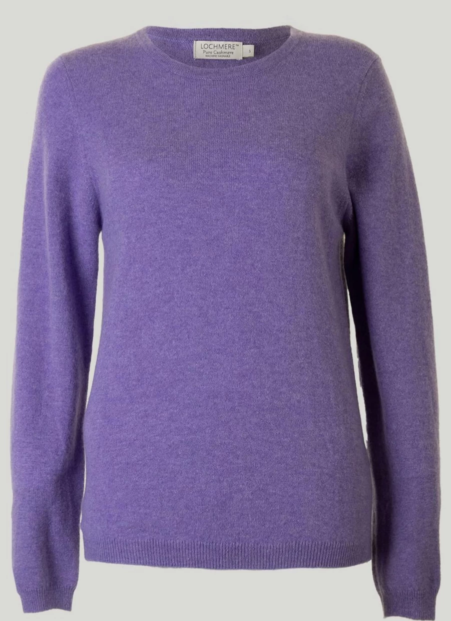 Gleneagles Women's Soft Cashmere Crew Neck Sweater Luxury Knitwear