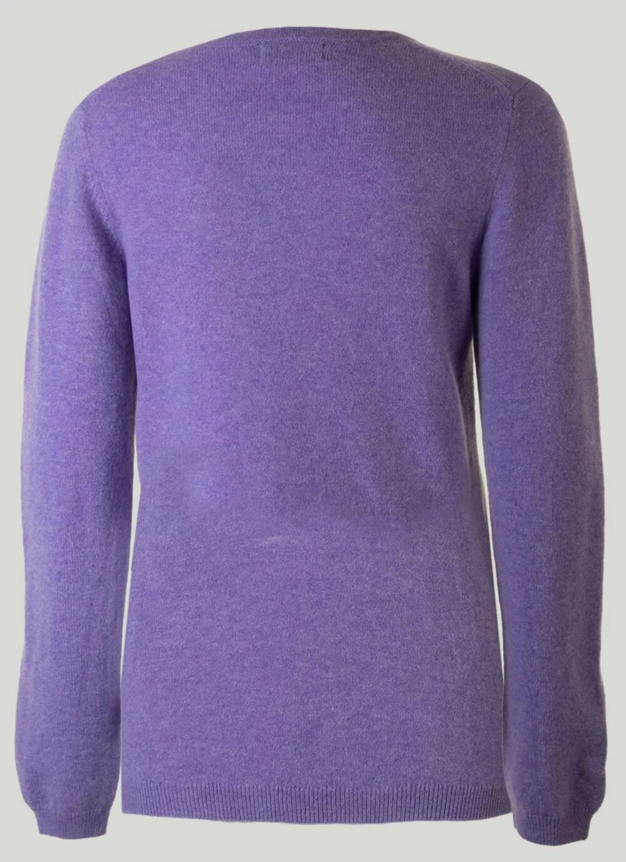 Gleneagles Women's Soft Cashmere Crew Neck Sweater Luxury Knitwear
