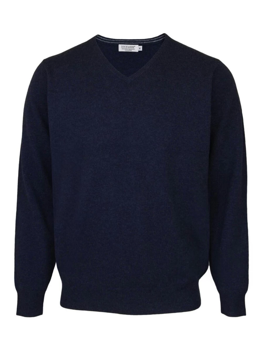 Lochmere Men's Cashmere V-Neck Sweater - Soft Luxury Knitwear for Men