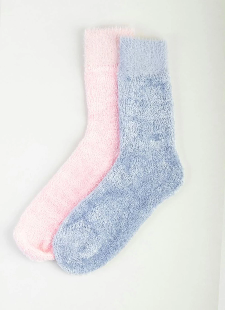 Isle Women's 2 Pack Soft Velvet Socks for Comfort & Warmth