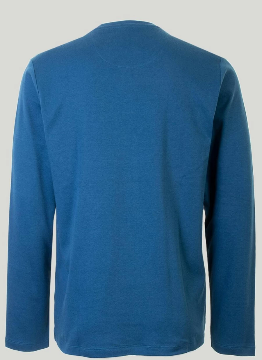 James Pringle Men's Long Sleeve Crew Neck Jersey Top - Comfortable Casual Shirt