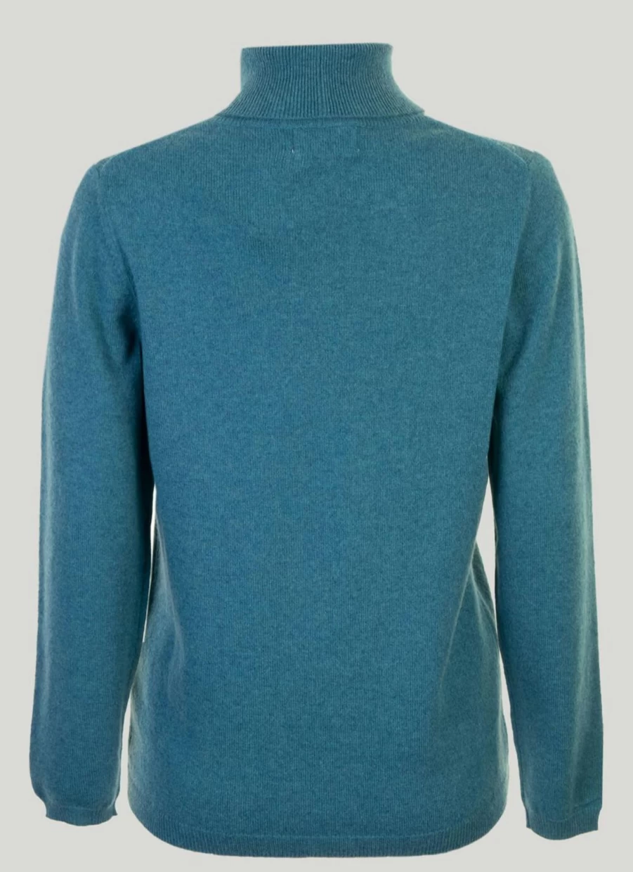 Gleneagles Women's Cashmere Polo Neck Jumper - Soft Luxury Knitwear