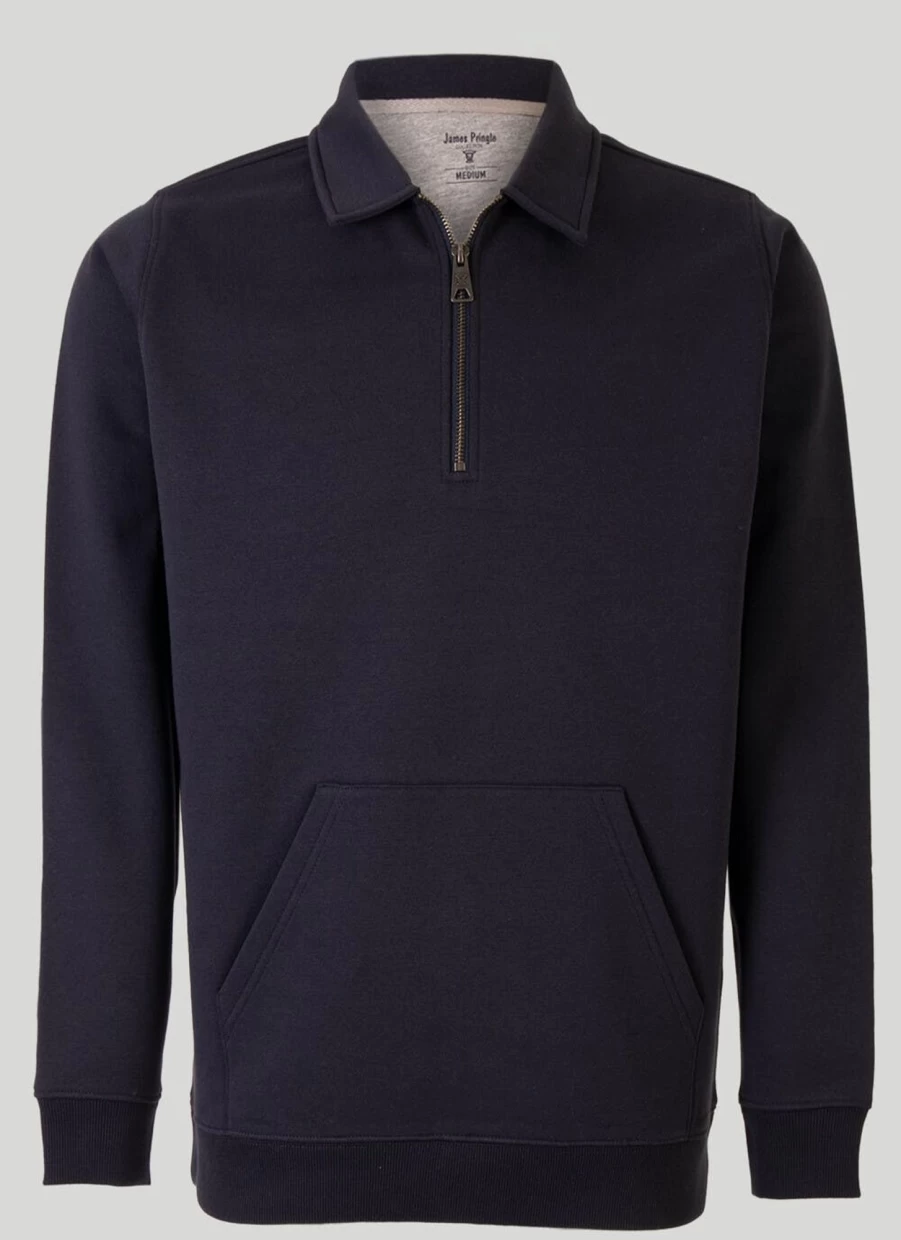 James Pringle Men's Half Zip Sweatshirt - Comfortable & Stylish Pullover for Casual Wear