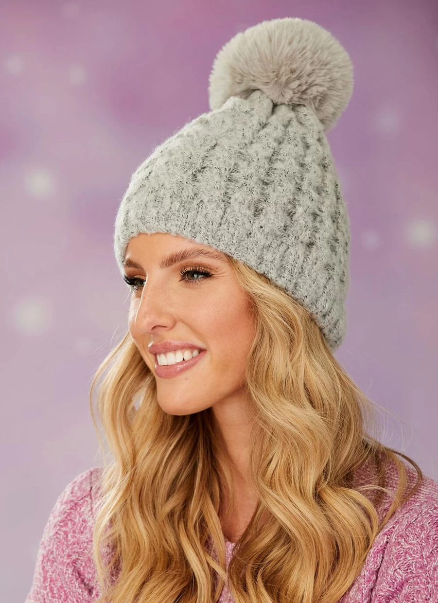 Isle Women's Cable Knit Beanie - Soft Winter Hat for Women