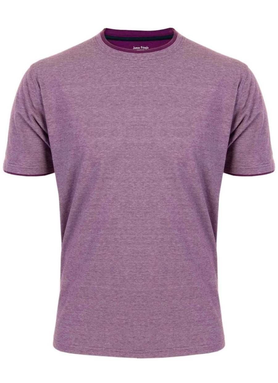 James Pringle Men's Crew Neck T-Shirt - Classic Cotton Comfort Fit Tee