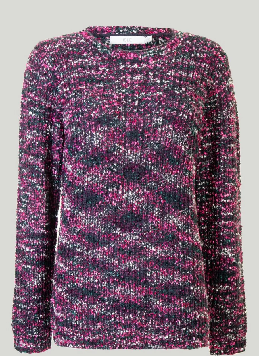Isle Women's Navy Blue Jumper - Classic Knit Sweater for Women