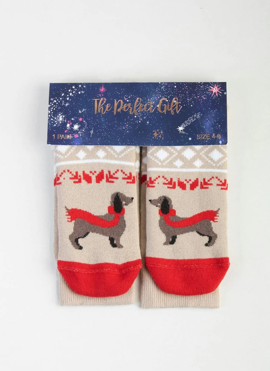 "Isle Women's Dachshund Socks - Cute Wiener Dog Gift Socks for Her"
