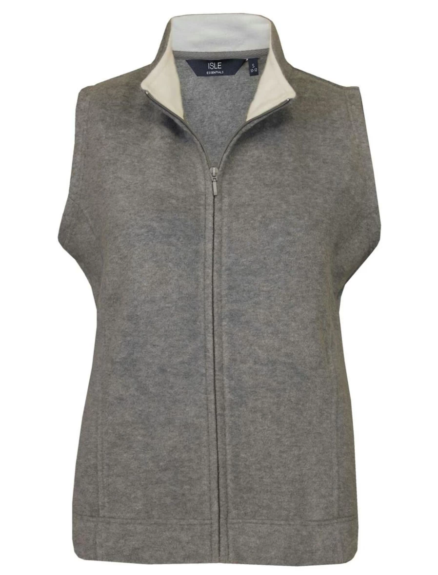 Isle Women's Fleece Gilet - Lightweight Warm Vest for Outdoor Activities