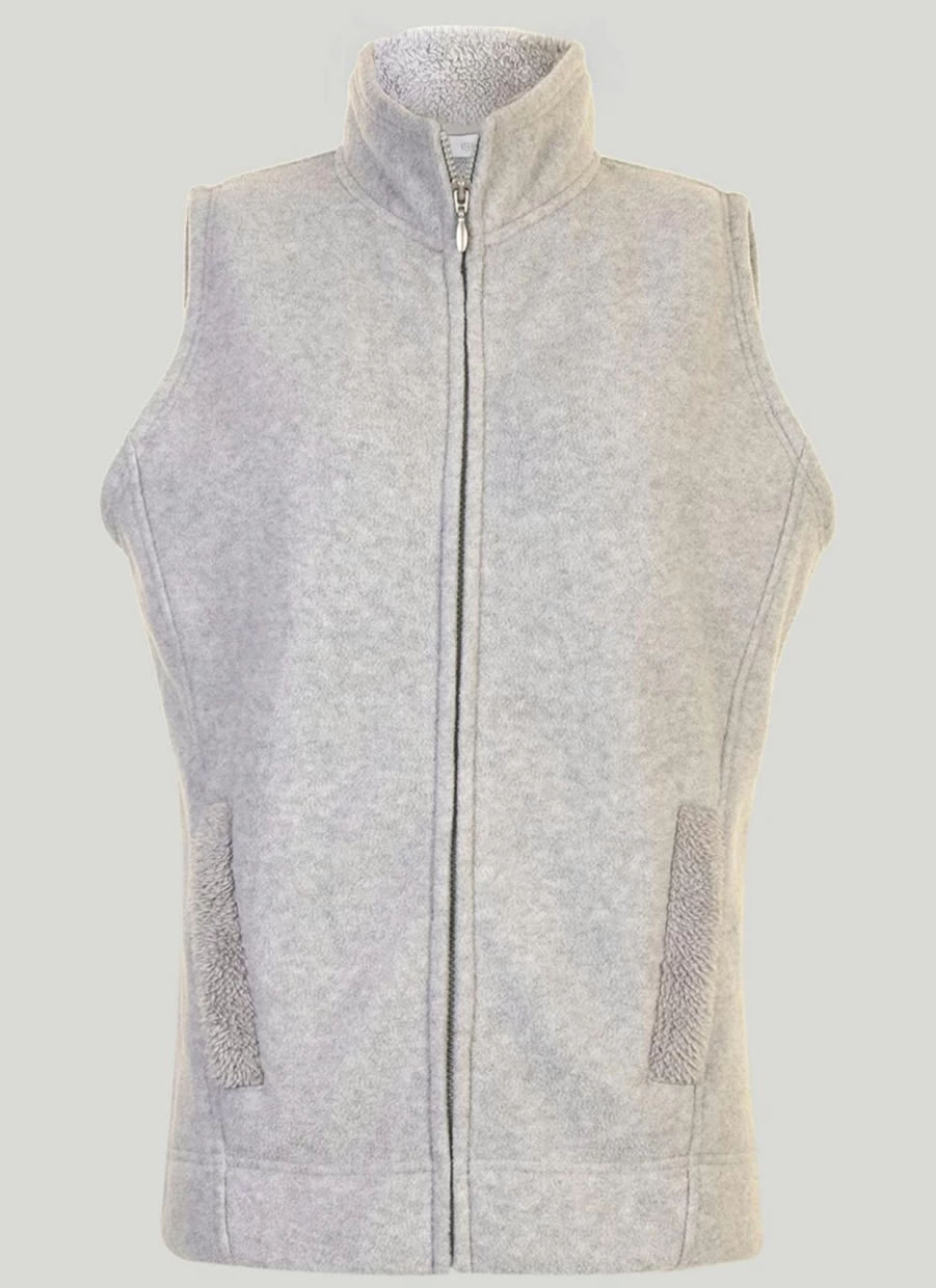 Isle Women's Fleece Gilet - Lightweight Warm Quilted Vest for Outdoor Activities